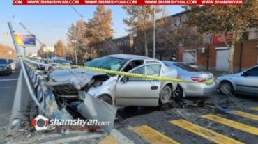 Արշակունյաց պողոտայում բախվել են Toyota Camry-ն ու Opel-ը. կա վիրավոր