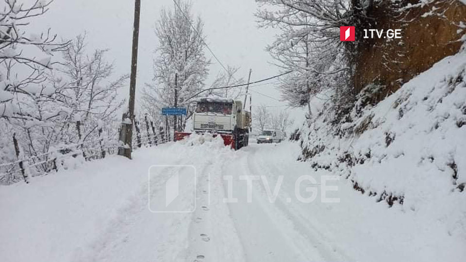 Աջարիայում ձյան ծածկը հասել է մեկ մետրի