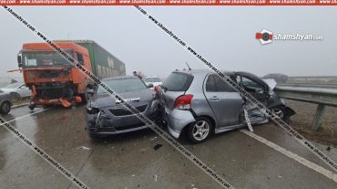 Խոշոր ու շղթայական ավտովթար Երևան-Աշտարակ ճանապարհին. բախվել են Infiniti, 4 Mercedes, Toyota Corolla, Toyota Camry, Toyota Vitz, 3 Opel և Daf ավտոմեքենաները. կա վիրավոր