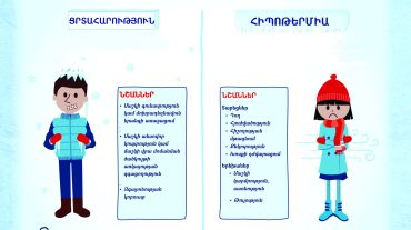 Եթե Ձեր մարմնի ջերմաստիճանը 35 աստիճանից ցածր է՝ անհապաղ դիմե՛ք բժշկի