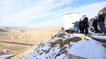 ՏԿԵ նախարար Գնել Սանոսյանը  ծանոթացել է Վեդիի ջրամբարի կառուցման ընթացքին