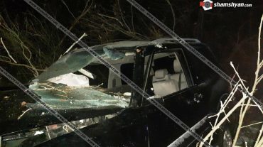 Մահվան ելքով ավտովթար Կոտայքի մարզում. Mitsubishi Pajero-ն բախվել է ծառին