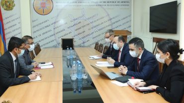 Նարեկ Մկրտչյանն ընդունել է Հայաստանում Հնդկաստանի դեսպանին