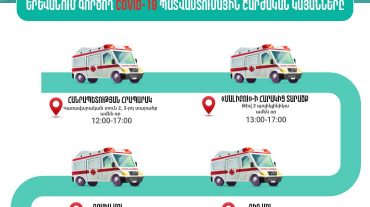 COVID-19-ի դեմ պատվաստումներ իրականացնող շարժական կայանների աշխատանքային գրաֆիկը և տեղակայման վայրերը