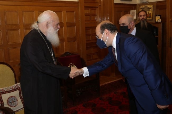 Տիգրան Մկրտչյանը հանդիպել է Աթենքի և համայն Հունաստանի արքեպիսկոպոս Տ. Իէրոնիմոսին