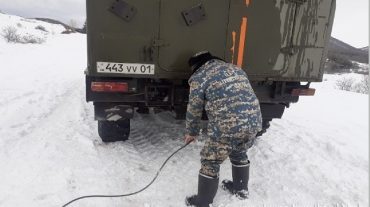 Փրկարարներն արգելափակումից դուրս են բերել ավտոմեքենաները