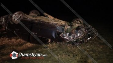 Լոռու մարզում 32–ամյա վարորդը Mercedes-ով բախվել է քարերին և գլխիվայր հայտնվել դաշտում
