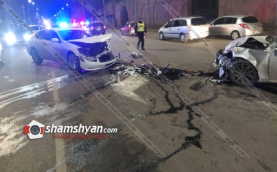 Երևանում բախվել են Lexus-ը, Infiniti-ն ու Opel-ը. կան վիրավորներ