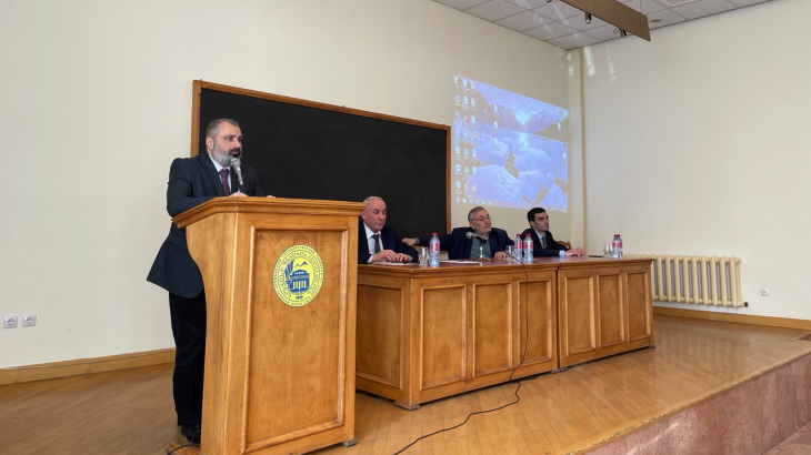 Արցախի ԱԳ նախարարը ԵՊՀ-ում հանդես է եկել դասախոսությամբ