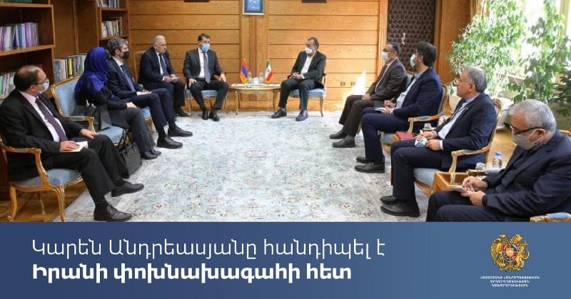 Կարեն Անդրեասյանն Իրանի փոխնախագահի հետ քննարկել է  Արաքս գետի աղտոտումը բացառելուն ուղղված մի շարք հարցեր