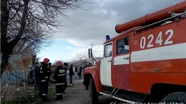 Գեղարքունիքի մարզի Դպրաբակ գյուղում տուն է այրվել