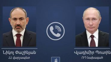 Նիկոլ Փաշինյանը և Վլադիմիր Պուտինը մարտի 25-ին հեռախոսազրույց կունենան