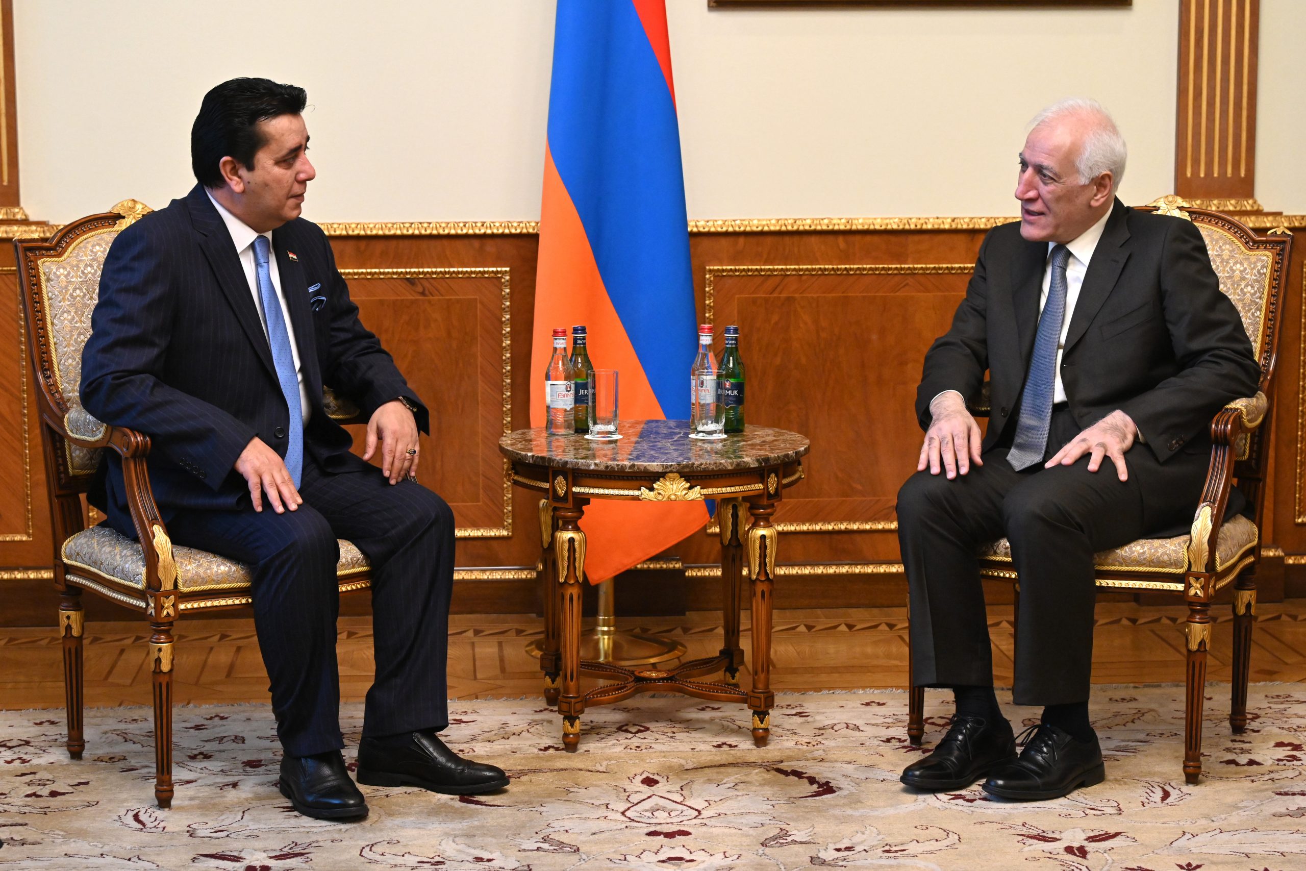 Նախագահ Վահագն Խաչատուրյանն ընդունել է Իրաքի դեսպանության գործերի ժամանակավոր հավատարմատարին