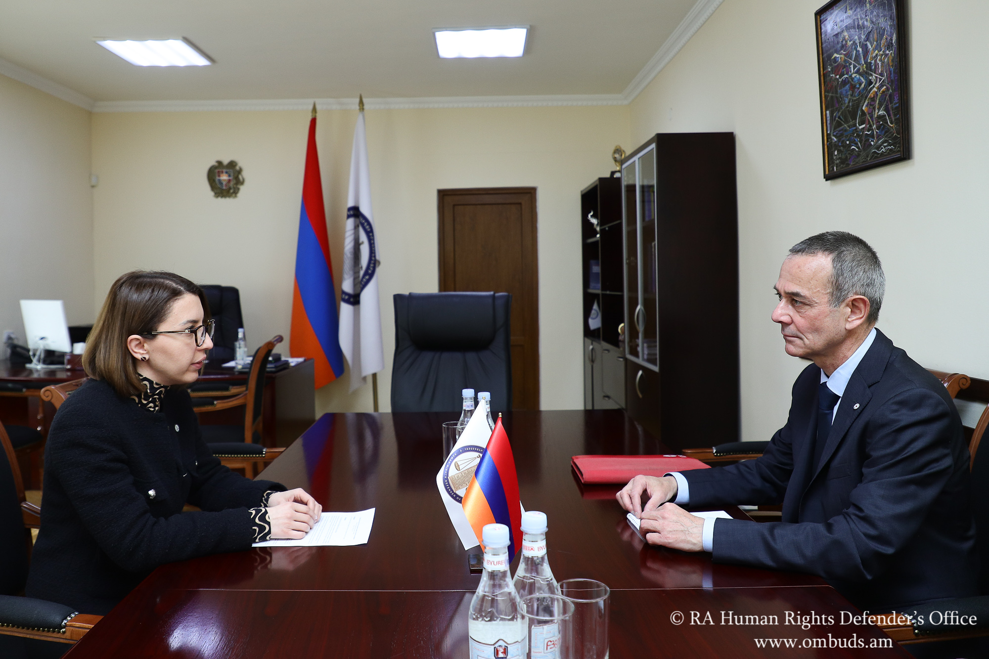 ՄԻՊ Քրիստիննե Գրիգորյանն ընդունել է ԿԽՄԿ-ի պատվիրակության ղեկավար Թիերի Ռիբոյին
