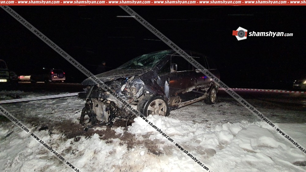 Արագածոտնի մարզում բախվել են Volkswagen Vento-ն ու Opel Zafira-ն․ կա 1 զոհ, 1 վիրավոր