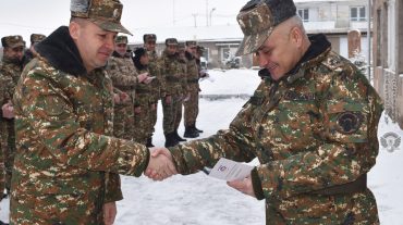 Զորամիավորումներից մեկում տեղի է ունեցել պարգևատրման հանդիսավոր արարողություն