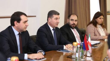 ՏԿԵ նախարարն ընդունել է Իրանի արդյունաբերության, հանքերի և առևտրի նախարարին