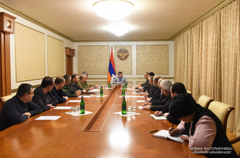 Արցախի նախագահ Հարությունյանը Անվտանգության խորհրդի ընդլայնված նիստ է անցկացրել