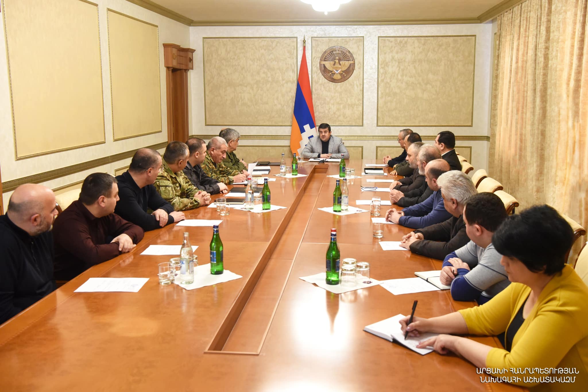 Արցախի նախագահի գլխավորությամբ կայացել է Անվտանգության խորհրդի ընդլայնված հերթական նիստը