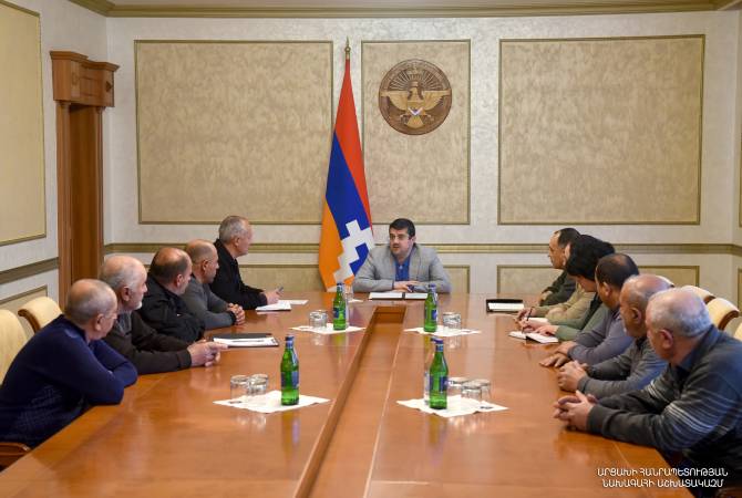 Արցախի նախագահն ընդունել է Արցախյան երրորդ պատերազմում զոհված և անհետ կորած զինծառայողների հարազատների միության անդամների