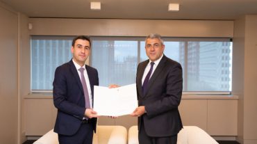Սոս Ավետիսյանն իր հավատարմագրերն է հանձնել ՄԱԿ ԶՀԿ գլխավոր քարտուղար Զուրաբ Պոլոլիկաշվիլիին