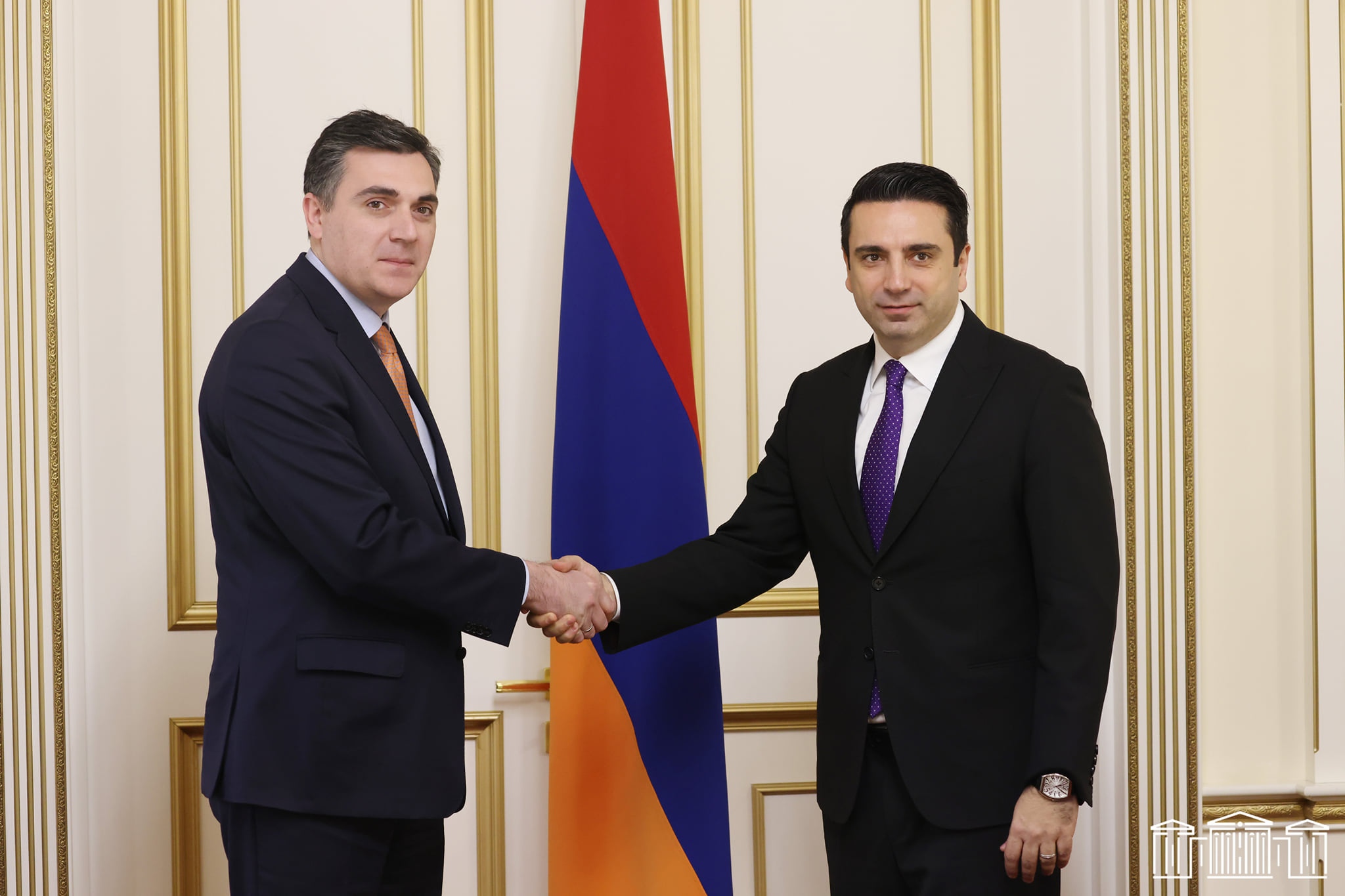 ԱԺ նախագահ Ալեն Սիմոնյանն ընդունել է Վրաստանի ԱԳ նախարար Իլյա Դարչիաշվիլիին