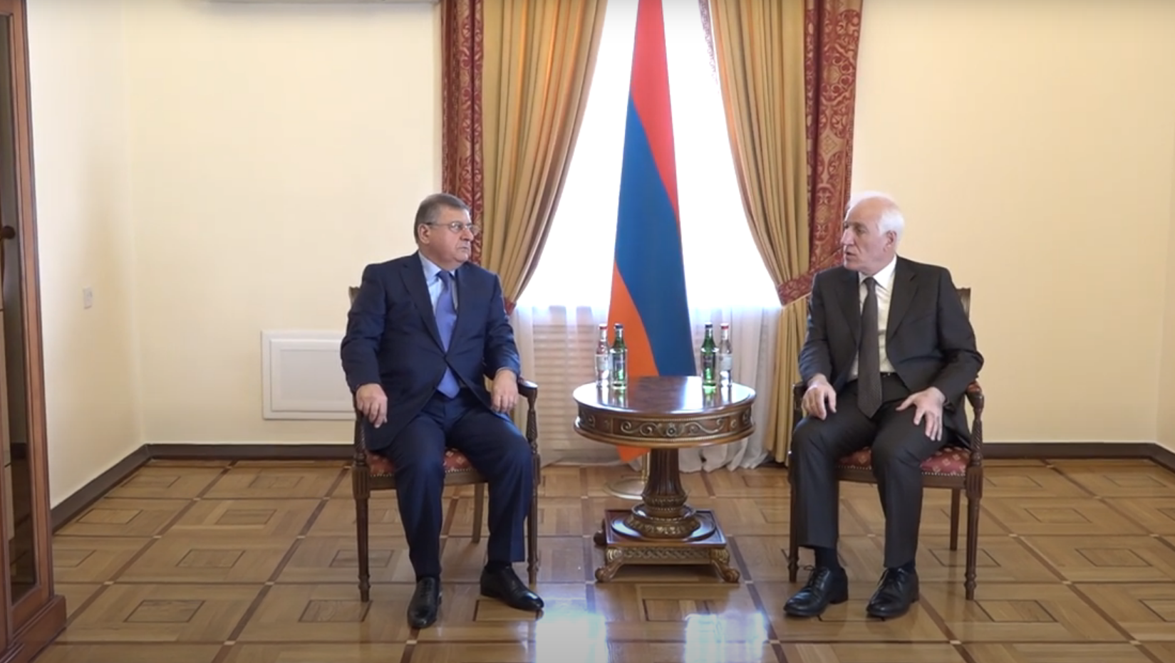 Նախագահ Վահագն Խաչատուրյանն ընդունել է ԲԴԽ նախագահի պաշտոնակատար Գագիկ Ջհանգիրյանին