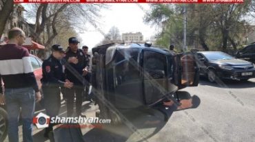 Երևանում․ Opel-ը բախվել է Nissan-ին, այնուհետև Renault-ին, Renault-ն էլ առաջ ընթանալով, բախվել է Nissan Murano-ին
