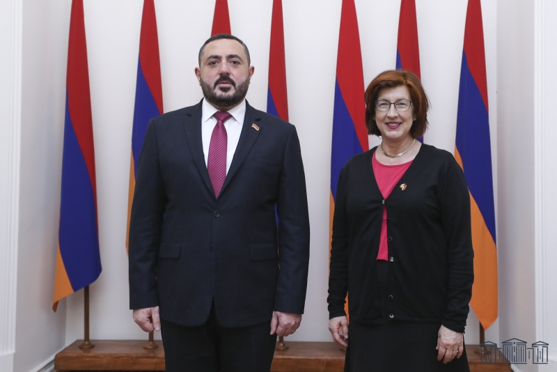 Ազգային ժողովի աշխատակազմի ղեկավար-գլխավոր քարտուղարը հանդիպել է Հայաստանում Կանադայի դեսպանի հետ