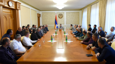Արցախի նախագահն ընդունել է մի խումբ կամավորականների
