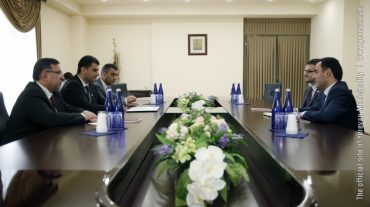 Քաղաքապետ Հրաչյա Սարգսյանն ընդունել է Հայաստանում ՄԹ  դեսպան Ջոն Գալագերին