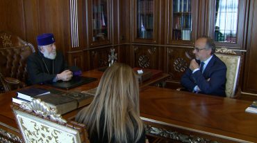 Ամենայն Հայոց կաթողիկոսն ընդունել է Հակամարտությունների գոտիներում ժառանգության պաշտպանության միջազգային դաշինքի գործադիր տնօրենին