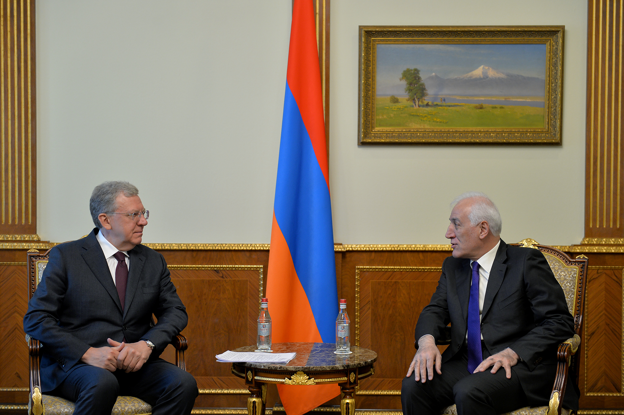 Նախագահ Վահագն Խաչատուրյանն ընդունել է ՌԴ հաշվիչ պալատի նախագահ Ալեքսեյ Կուդրինին