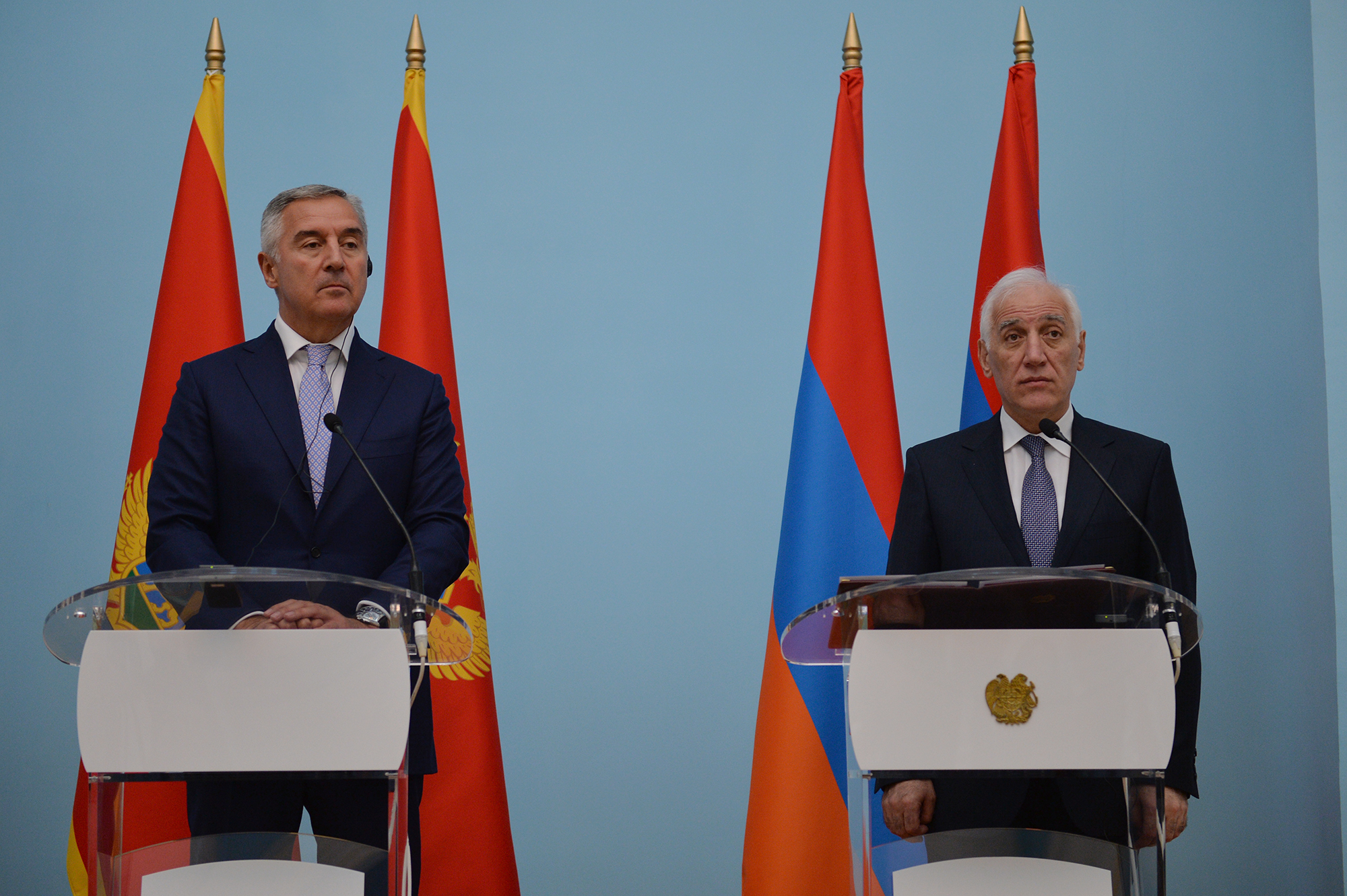 Հայաստանի և Չեռնոգորիայի նախագահները հանդես են եկել մամուլի համար հայտարարություններով