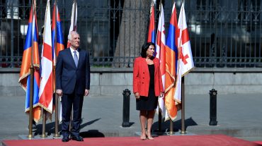 Տեղի է ունեցել նախագահ Վահագն Խաչատուրյանի և Վրաստանի նախագահ Սալոմե Զուրաբիշվիլիի հանդիպումը