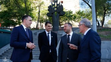 Երևանի քաղաքապետը հյուրընկալել է Պոդգորիցայի քաղաքապետին
