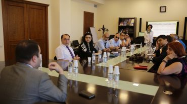 ԿԳՄՍ նախարարի տեղակալ Կարեն Թռչունյանը «ARMDOCT» նախագծի ներկայացուցիչների հետ քննարկել է դոկտորական ծրագրի բարելավման հարցեր