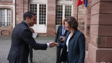 Ալեն Սիմոնյանը հանդիպել է Ստրասբուրգի քաղաքապետ Ժաննա Բարսեղյանի հետ