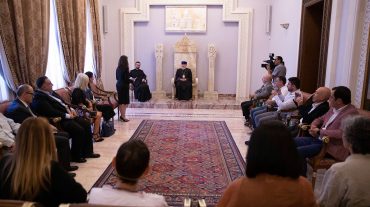 Ամենայն Հայոց կաթողիկոսն ընդունել է Հայ իրավաբանական միության պատվիրակությանը