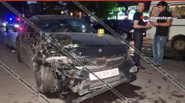 Երևանում բախվել են Mercedes-ներն ու Opel-ը. կան վիրավորներ
