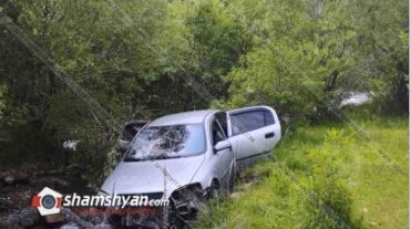 Լոռու մարզում 36-ամյա վարորդը Opel Astra-ով բախվել է երկաթե արգելապատնեշներին, ապա ծառերին և հայտնվել գետում
