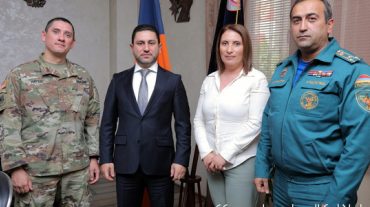 ԱԻՆ-ում հյուրընկալվել է ԱՄՆ դեսպանատան Երկկողմ համագործակցության գծով սպա մայոր Մայքլ Հայեսը