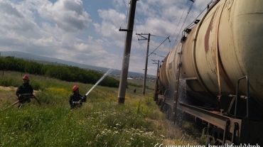 Հրդեհ գնացքի վագոններից մեկի փականի մոտ (թարմացված)