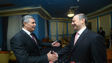 ԱԽ քարտուղար Արմեն Գրիգորյանը հանդիպել է Տաջիկստանի Անվտանգության խորհրդի քարտուղար Նասրուլլո Ռախմատժոնի հետ