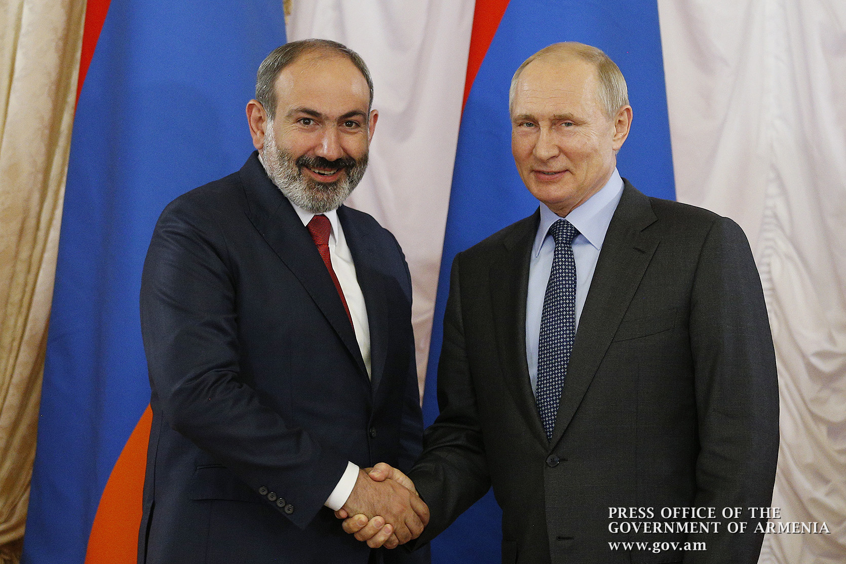 Վարչապետ Փաշինյանը հեռախոսազրույց է ունեցել Վլադիմիր Պուտինի հետ