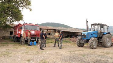 Արցախի ԱԻՊԾ տնօրենն այցելել է Մարտակերտի շրջան, հետևել ծառայության և բերքահավաքի ընթացքին