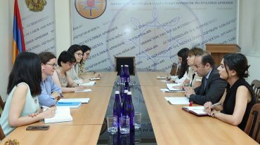 Նարեկ Մկրտչյանը հանդիպել է Հայաստանում ՄԱԿ-ի մանկական հիմնադրամի ներկայացուցչի հետ