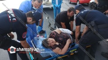 Արտակարգ դեպք Երևանում. ընթացող ավտոմեքենայի դուռը բացվել է, և կինը ընկել է
