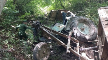 Ներքին Կարմիրաղբյուր գյուղում տրակտորը շրջվել և մոտ 50 մ գլորվել է ձորը․ վարորդը հոսպիտալացվել է