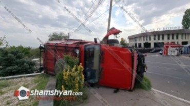 Երևանում Jeep-ը կողաշրջված վիճակում հայտնվել է Թոխմախի գերեզմանների տարածքում. կա վիրավոր